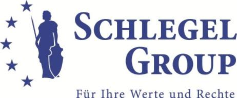 Geschichte der Schlegel Group AG 1999 Gründung Schlegel & Partner AG 2003 Einführung Immobilienabteilung 2004 Geschäftsstellen in Wildhaus und Schaan 2006 Geschäftsstelle in Zürich 2007 Wachstum auf