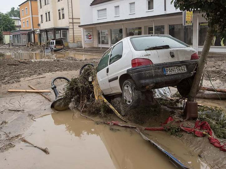 Sommer 2016 Deutschland - Eine Bilanz Sturzflut in Simbach 24h-Niederschlagssummen 31.
