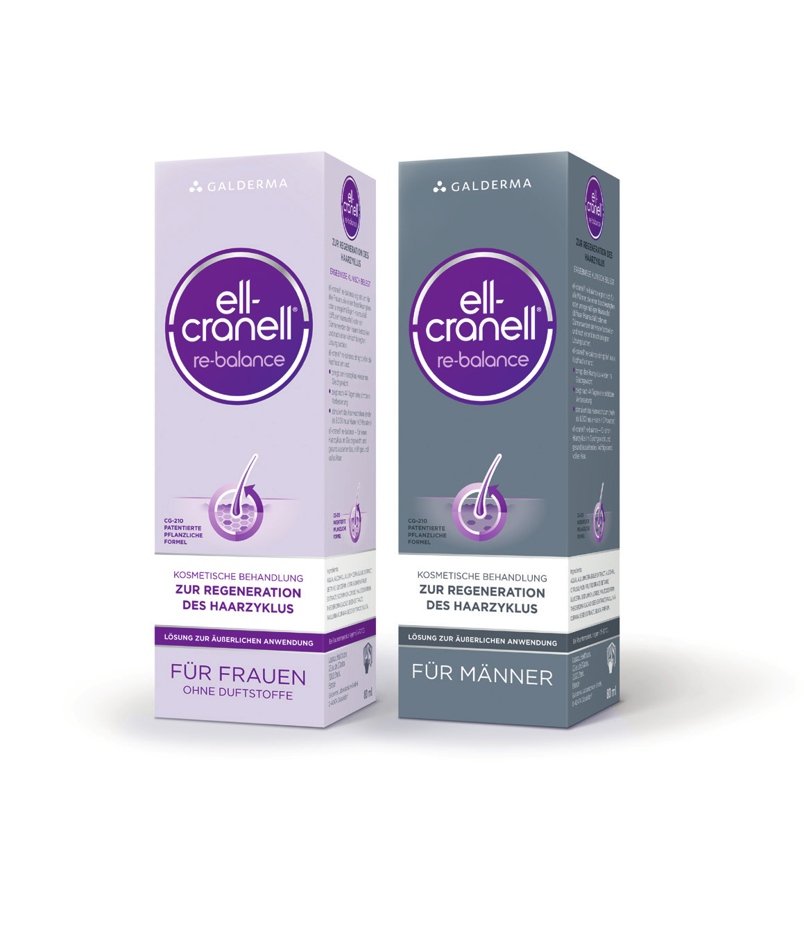 Die neue Kraft bei Haarausfall: Ell-Cranell re-balance So hilft Ell-Cranell re-balance STÄRKT die Widerstandskraft der Haarwurzeln gegen innere und äußere Stressfaktoren.