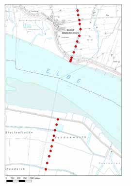 Exakt 75 Jahre nach dem ersten Stromübergangsnivellement im NKN I konnte 2006 das für die lokale Schwerefeldbestimmung notwendige TZK-Profil an der Elbe in zwei Nächten vollständig beobachtet werden