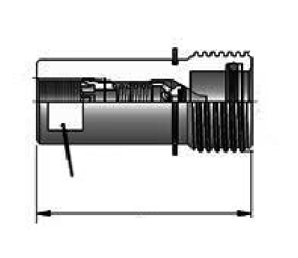 Serie SK-HK Muffe Kompatibel mit der ROFLEX Schraubkupplung Muffe NEU! Ø D Baumaschinen (Hammereinsatz), Fahrzeugbau Verschraubungsverriegelung. Kuppeln und Ent kuppeln durch Verschrauben.