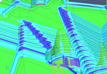 Sprutcam V7 Expert für 3D Frästeile Bereiche fräsen: Im 3D Bereich kann ebenso wie im Bereich 2D Fräsen ein Begrenzungsbereich definiert werden.