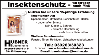 Unseburg Speisegaststätte + Kegelbahn + Partyservice Di. - So. ab 11:30 Uhr Tel. 039263/888 Service rund um's Auto - Kfz-Meisterbetrieb - UWE ZWINKMANN Unseburger Str. 3 39435 Tarthun Tel.