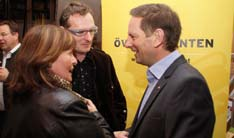 Wirtschaft & Politik Auch Michael Maier und Barbara Wakonig vom Genussland Kärnten interessierten sich für den künftigen ÖVP-Obmann.