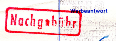 1989 Brief Iserlohn BS. Mit 1,60 DM unterfrankiert, da Gewicht >20g -50g. (10.8.89) Nachgebühr insgesamt: 90 Pf. ; Differenz + 80 Pf. lt. Gebührenordnung Nachgebührenstempel (rt.