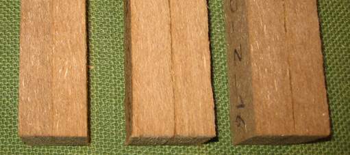 . Auswahl und Eigenschaften von Holzfaserdämmplatten Die untersuchten Holzfaserdämmplatten wurden von drei Herstellern zur Verfügung gestellt.