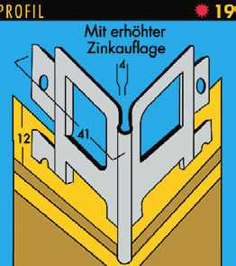 12m UA-Profil 100mm 4 Stab je 3m Aussteifungsprofil Ständerprofil Tür Profil 