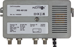 Hausanschlussverstärker Die HG-Verstärker-Serie bietet Hausanschluss- und Hausverteil-Verstärker in bester POLYTRON-Qualität mit einem bis 1 GHz.