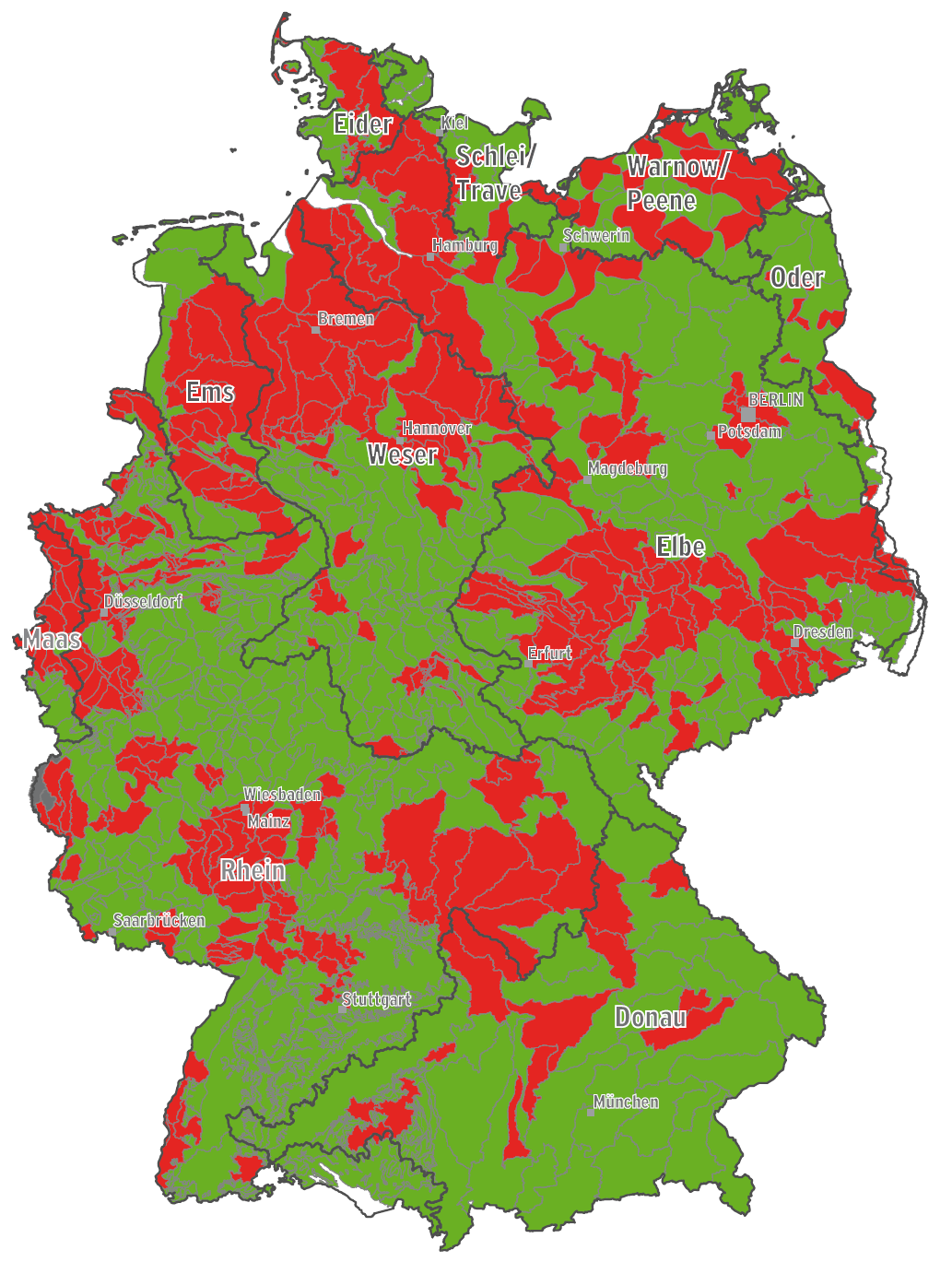 Gewässergüte in Deutschland Quelle: