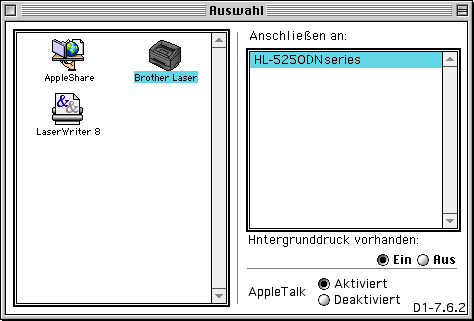 Schritt 2 Druckertreiber installieren Macintosh Für Mac OS 9.1 bis 9.2 Anschluss des Druckers an den Macintosh und Treiberinstallation 1 Legen Sie die beiliegende CD-Rom in das CD-ROM-Laufwerk ein.