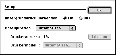 Druckertreiber installieren Macintosh Für Mac OS 9.1 bis 9.2 Anschluss des Druckers an den Macintosh und Treiberinstallation 1 Schalten Sie den Drucker aus.