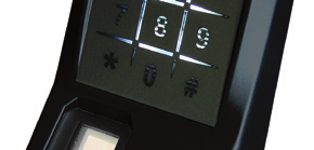 Leser stand-alone & vernetzt 29001 Biometrieleser mit Tastatur weiss - Leser-mit-wartungsfreier-Sensortastatur - Zutritt-mit-Finger,-PIN&Finger,-2-separaten-Türcodes -