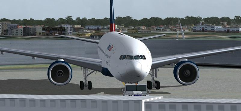 Am Donnerstag, 22:00 Zulu, finden wir uns wieder ausgeruht am Flughafen in Sydney ein, um unsere Boeing B777-200ER N787AS in Empfang zu nehmen.