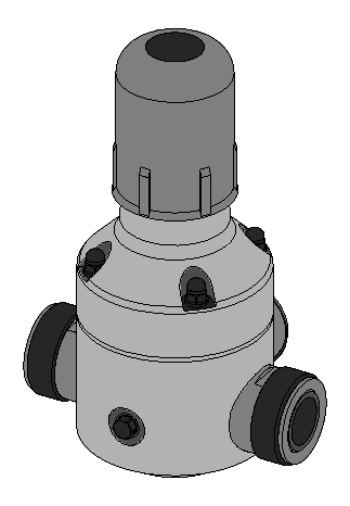 1.8 Hydraulisches/Mechanisches Zubehör Überströmventil Typ DHV-UR M mit Manometervorbereitung 1 Die Überströmventile DHV-UR mit Ausführungen M sind mit einem Stopfen für Manometereinbau vorbereitet.