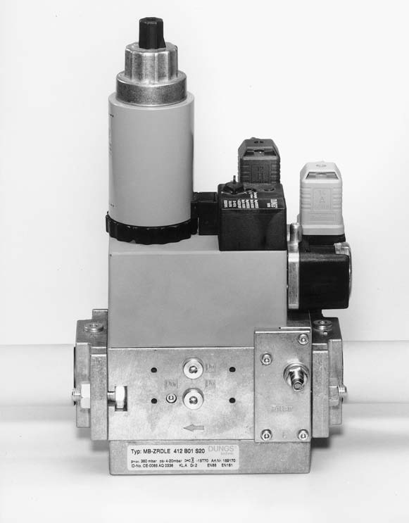 Übersicht/Overview/ Elektrischer Anschluß Ventile (Stecker DI E 75 0-80) Electrical connection for valves (DI E 75 0-80 connector) Betriebsanzeige Operation display Einstellkappe Setting cap