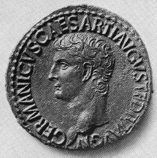 8 von 22 IV/B M 2 Aureus des Caligula Museo Nazionale Romano/Palazzo Massimo alle Terme M 3 a) Beschreibt, wie die Person auf der Münze dargestellt ist.