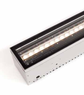 LED-DRAINLIGHT LED-WallWasher Fassadenillumination BASIS-INFO IP65 DMX LED-Drainlight Licht + Glas oder Rost Eine zukunftsorientierte Lösung, in der sich ästhetische Ansprü- bereich: Die LED