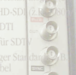 HD-SDI: Standardisierung SMPTE 292M: High Definition Serial Digital Interface - Übertragung des nativen Datenstroms 1,5 Gbps, 10 bit - 1920 x 1080 Bildpunkte - 4:2:2 in zwei Bitströmen ( Y, Cr/Cb) -