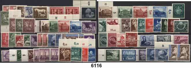 64 B R I E F M A R K E N 6112 1933 bis 1945 8 verschiedene gelaufene Ganzsachen... ordentlich 12,- 6113 1933 bis 1945 59 Briefe und Karten in 6 Sorten mit Sonderstempel.