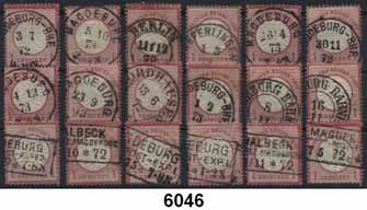 B R I E F M A R K E N 55 6041 Bahnpost in einem Album: 52 Briefe und Karten mit Bahnpoststempel aus der Zeit ab 1886 bis 1945, auch Bahnhofsstempel; kleiner Teil nach 1945.