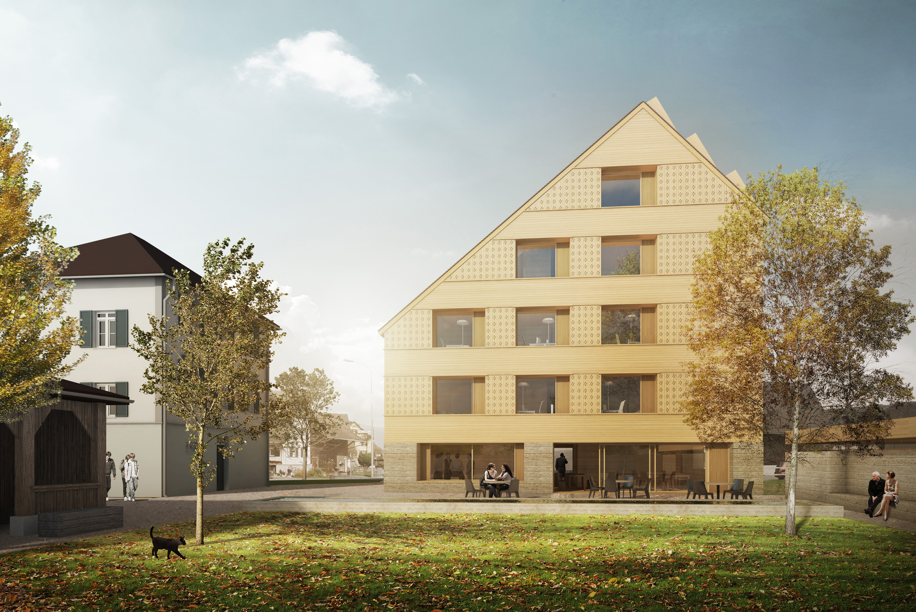 Beat Burgmaier Architekten Umbau und Erweiterung Pflegeheim* Balzers, Liechtenstein 2016 [Projektleitung Architekturleistung*] Entwicklung Haus