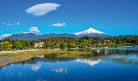 Vom sanften Hügelland Araukaniens geht es hinein in das berühmte chilenische Seengebiet. Immer grüner wird es um uns herum, und die Sonne strahlt bei angenehmen 23 C vom Himmel.