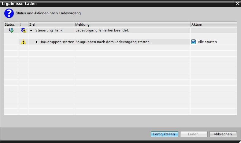 23. Das erfolgreiche Laden wird nun in einem Fenster angezeigt.