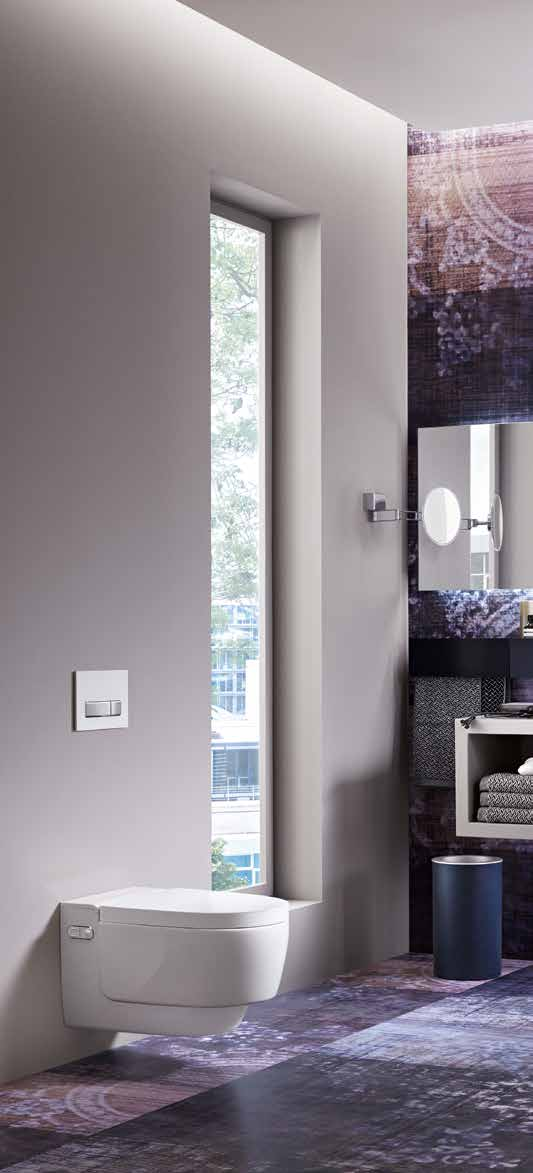 Geberit AquaClean Mera Funktion und Design in Vollendung. Mit der Komplettanlage Geberit AquaClean Mera erreicht das Dusch-WC eine neue Stufe des Komforts.