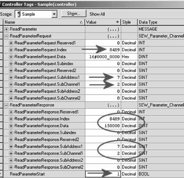 Projektierung und nbetriebnahme (EtherNet/P) Projektierungsbeispiel in RSLogix 5 6 6.4.