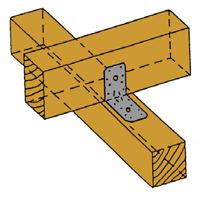 HVV Winkel Typ 4 Die HVV-Winkel Typ 4 mit und ohne Rippe bieten vielseitige Verwendungsmöglichkeiten. Sie werden für Holz/Holzverbindungen, Befestigungen von Kanthölzern auf Mauerwerk, Beton etc.
