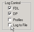 5 Das Erstellen von Log - Dateien Um eine Log-Datei zu erstellen wählen Sie die aufzuzeichnenden Telegramme im Bereich des Log Control und klicken auf Log to File.