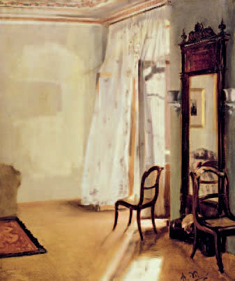 Adolph Menzel (1815 1905) malte dieses Balkonzimmer.
