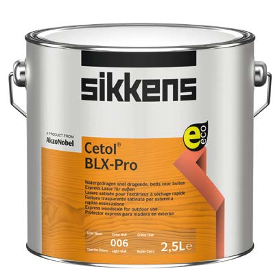 CETOL BLX-PRO Mit dem leistungsstarken Cetol BLX-Pro hat Sikkens eine völlig neue Generation wasserverdünnbarer Lasuren entwickelt, mit der Sie beste Ergebnisse erzielen.