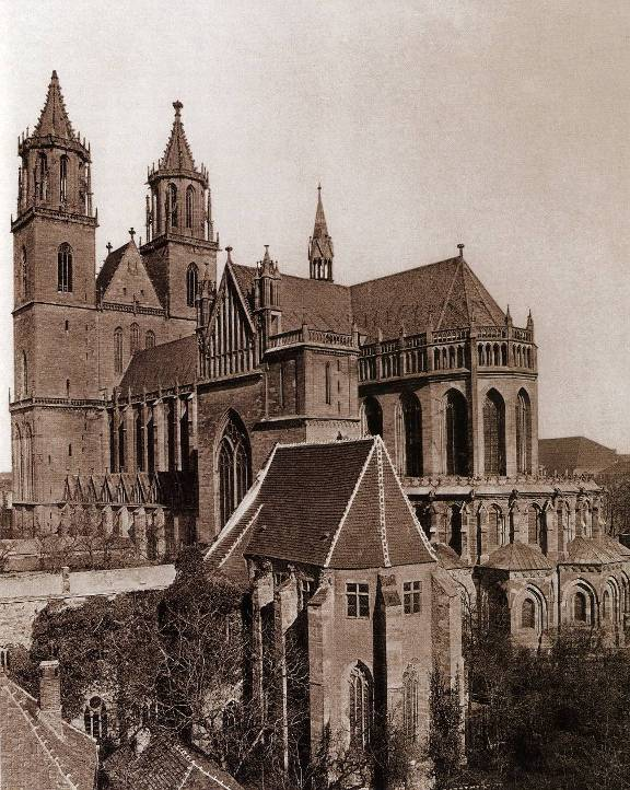 Magdeburg, Dom, ab 1207 Noch mit vier