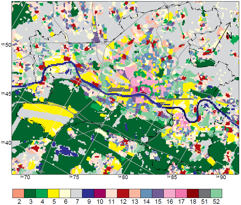 Die für die Modellsimulationen benötigten Geländehöhendaten stellte die Stadt Frankfurt für ihre Verwaltungsfläche im 1 m Raster zur Verfügung.