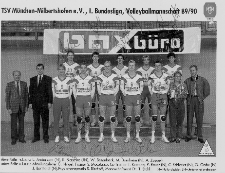 Volleyball 1905 100 JAHRE TSV MÜNCHEN-MILBERTSHOFEN E.V. 2005 Volleyball gegründet 1972 Auflösung des Profikaders 1992 Mitglieder 59 Abteilungsleiter Karl Jaumüller Dr.