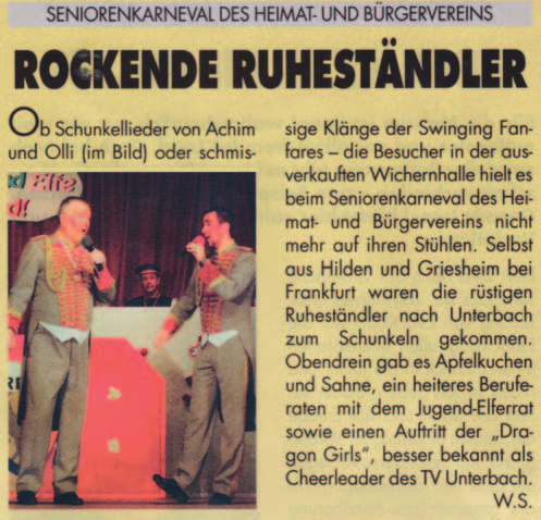 68 PRESSESPIEGEL Stadtanzeiger 07.02.2007 Eller Echo 07.