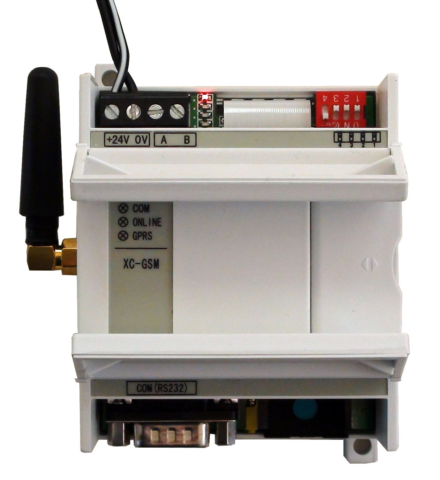 Thinget G-Box GPRS-Modem für Thinget XC SPS 24 VDC RS-485 LED DIP-Schalter 1 Betriebsanleitung Antenne Konfiguration Anschluss an der SPS Programmierung und Betrieb Technische Daten RS-232