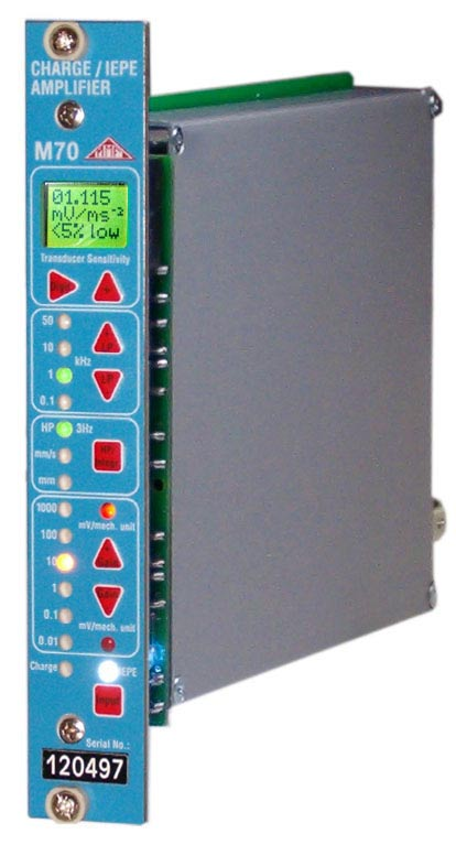Integrierende Ladungs/IEPEVerstärker Integrating Charge / IEPE Amplifiers Vorläufiges Datenblatt Preliminary Data Sheet NEU NEW 4.1.2 Messverstärker Signal Conditioners M70 USB IEEE 1451.