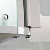 Zeitloses design und klare Linien aus edlem Aluminium machen die HSK-Spiegelschränke zu einem Highlight in jedem bad.