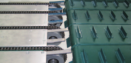 kettenförderer 10 Transport von kupplungsscheiben kettenförderer mit Stahlkette Kettenförderer sind flexibel einsetzbar, extrem kurvengängig und erfüllen selbst dreidimensionale Anforderungen.