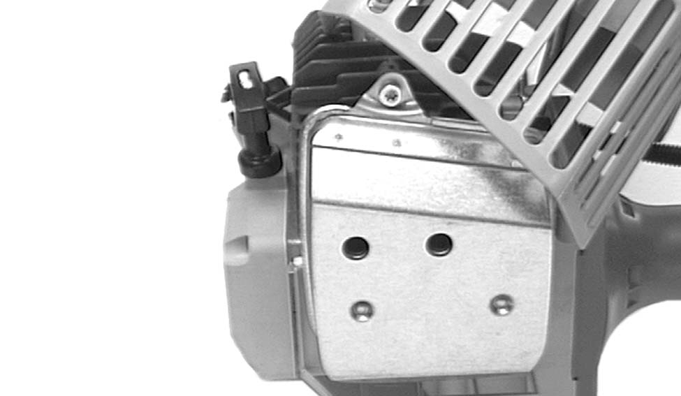 Schalldämpferschrauben kontrollieren 1 4 A Achtung: Schalldämpferschrauben dürfen nicht bei heißem Motor nachgezogen werden! - Schrauben (A/1) losdrehen.