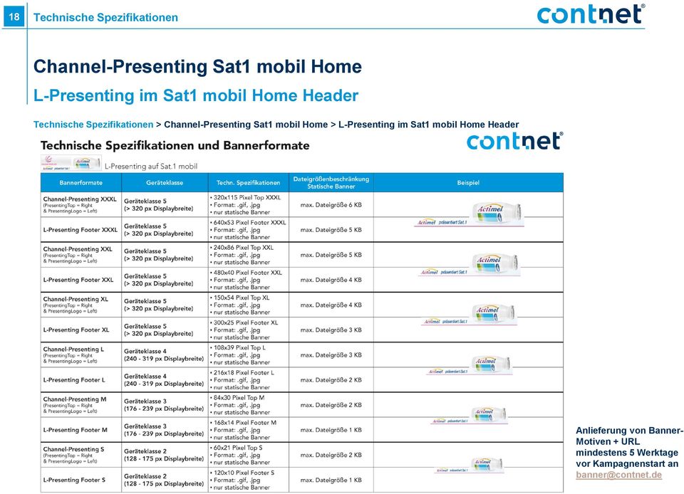 Channel-Presenting Sat1 mobil Home > L-Presenting im Sat1 mobil Home Header
