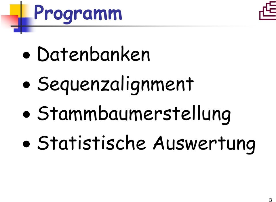 Stammbaumerstellung