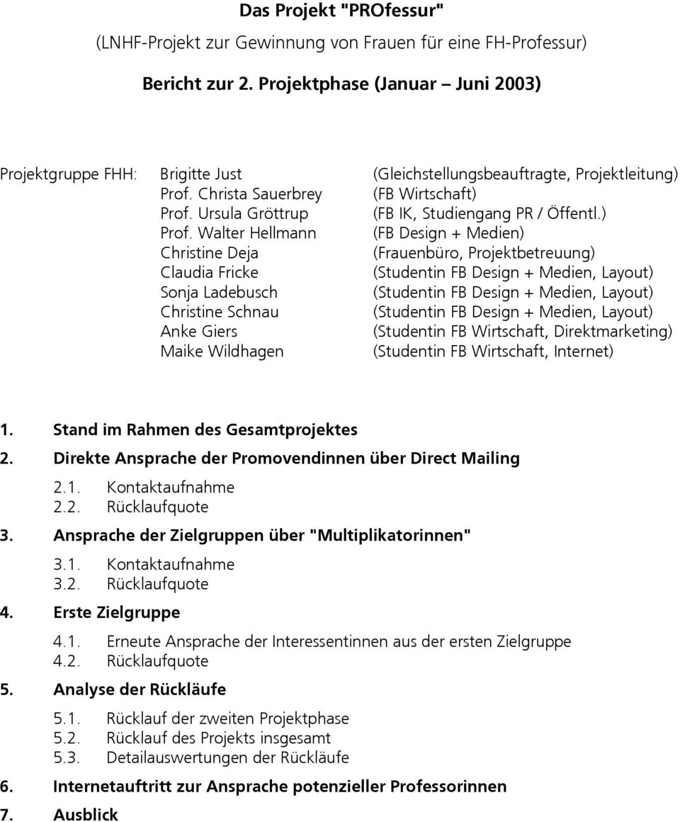 Ursula Gröttrup (FB IK, Studiengang PR / Öffentl.) Prof.