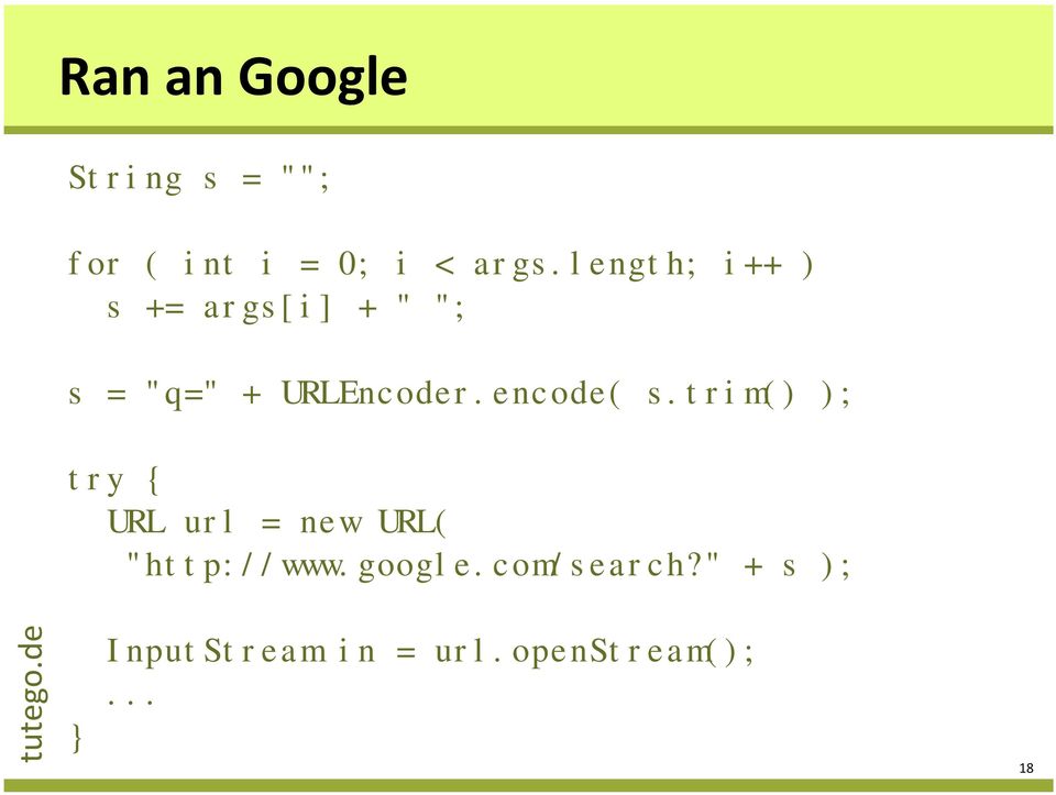 encode( s.trim() ); try { URL url = new URL( "http://www.