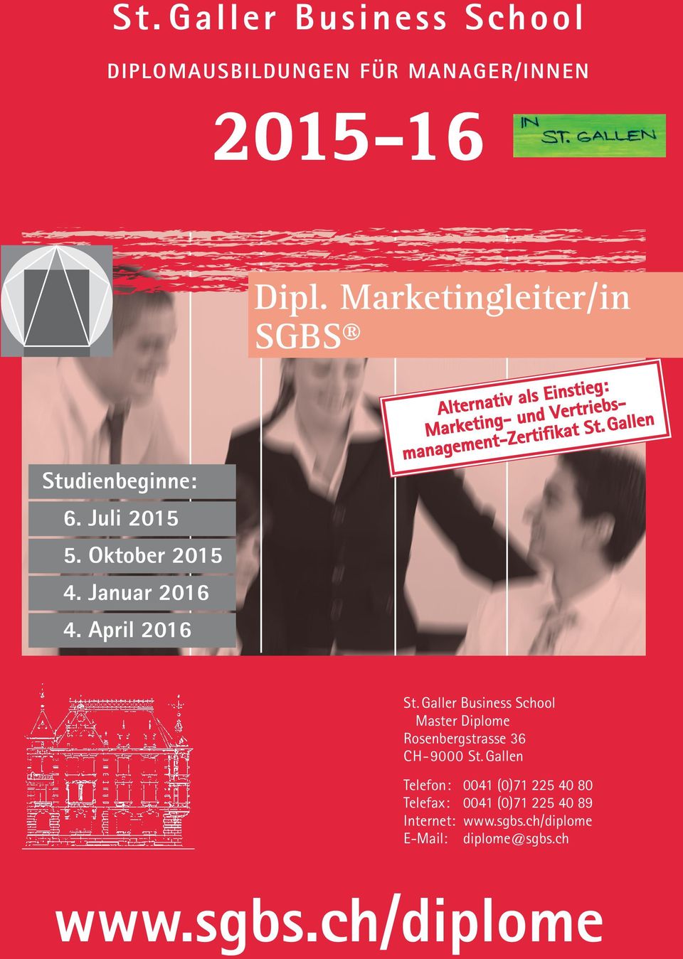 Marktinglitr/in SGBS Di Diplomlhrgäng dr St.