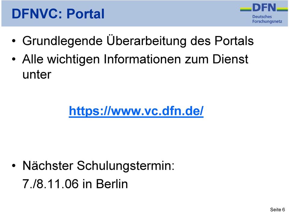 zum Dienst unter https://www.vc.dfn.