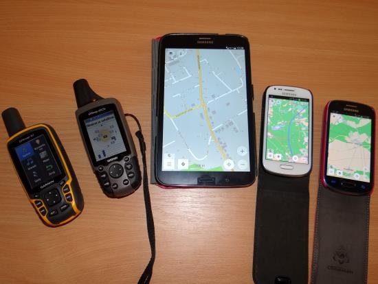 Üben mit der Technik (s. Abb. 4 und 5); die Schüler mussten erklären: Was bedeutet GPS und wie funktioniert es?