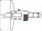 Digital-Tiefen-Messschieber 6042 Digital depth caliper aus rostfreiem Stahl Ablesung 0,01 mm oder 0,0005 Genauigkeit DIN 862 made of stainless steel display 0,01 mm or 0,0005 accuracy DIN 862 ON /
